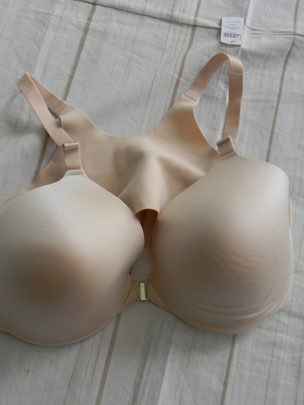 NWT Soma Bra 40DD Front Close Vanishing Back Lined Underwire LIGHT NUDE